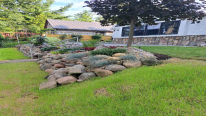 Residential After commercial landscaping public space stanton mi