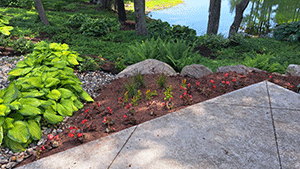 Residential Remus residential landscape maintenance central michigan